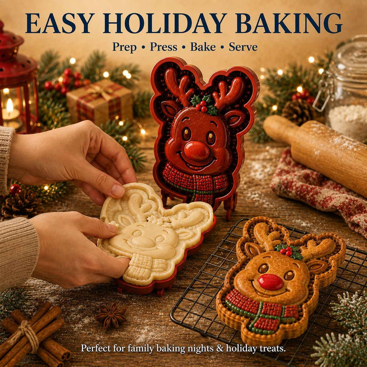 ✨ 🎄9-Design Christmas Mini Pie Mold Collection 🥧
