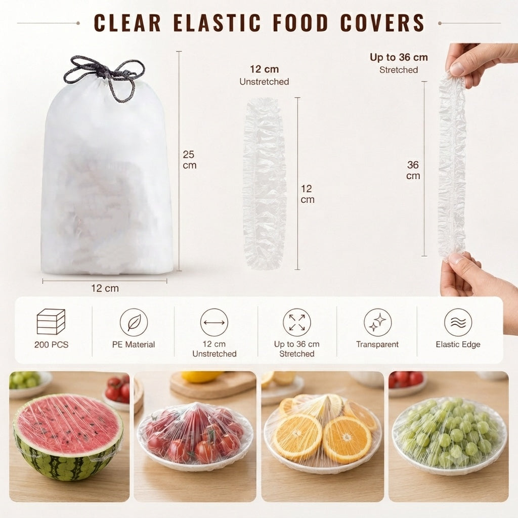🔥Disposable Stretch Food Covers for Bowls & Plates (OFFER)