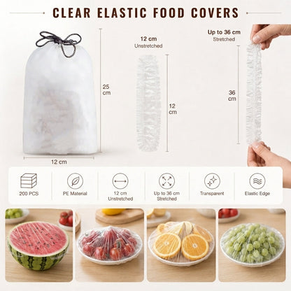 🔥Disposable Stretch Food Covers for Bowls & Plates (OFFER)