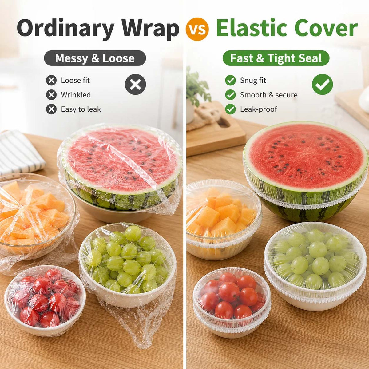 🔥Disposable Stretch Food Covers for Bowls & Plates (LA)