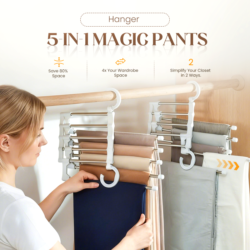 🔥2026 HOT SALE🔥Closet Space Saver Pants Hanger for Closet Organization👖 (Offer)