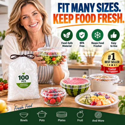 🔥Disposable Stretch Food Covers for Bowls & Plates (LA)