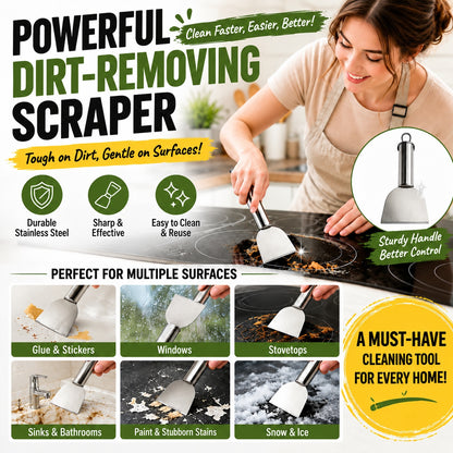 Multi-Purpose Stainless Steel Ice Cleaning Scraper