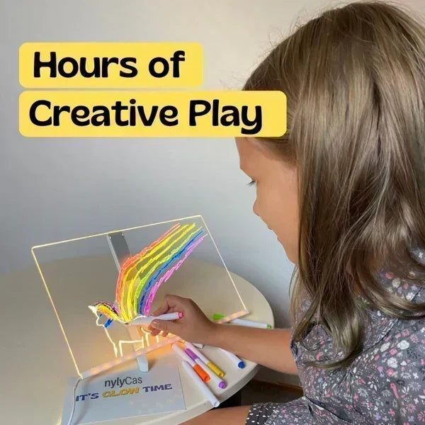 🔥✨ LED Note Board 🎨Includes 7 colour pens, bright display & reusable – Perfect for messages, reminders & creative fun 🖍️