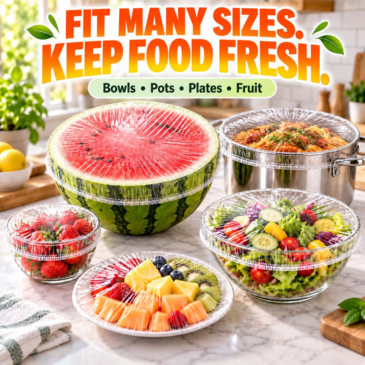 🔥Disposable Stretch Food Covers for Bowls & Plates