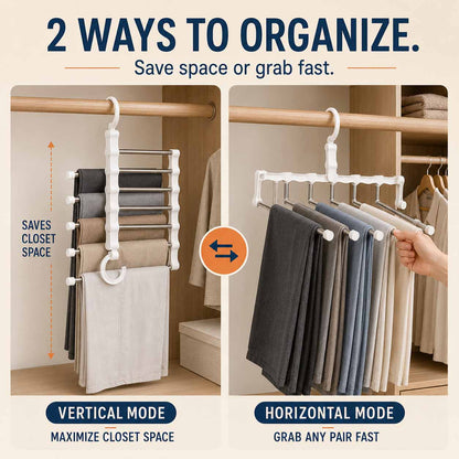 🔥2026 HOT SALE🔥Closet Space Saver Pants Hanger for Closet Organization👖