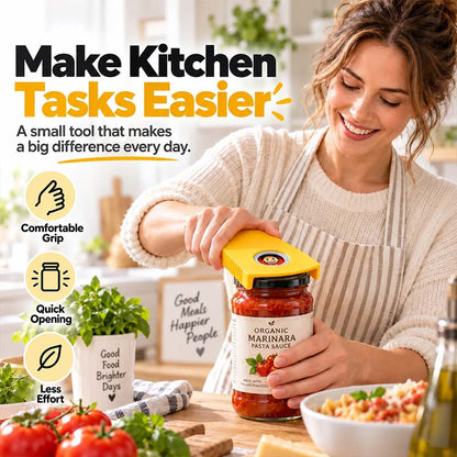 🥳HOT SALE🥳💞50K+ SOLD! Multi-Opener! Opens 6 lid types, non-slip & easy grip. Effortless opening – grab yours! ✅