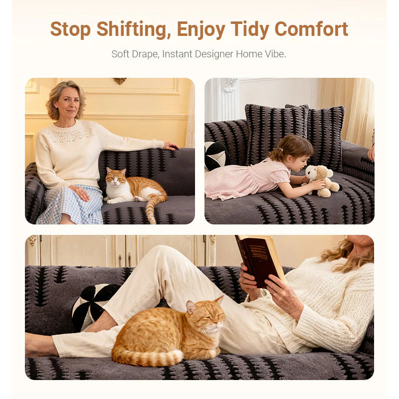 Light Luxury Plush Sofa Cover With A Premium Feel