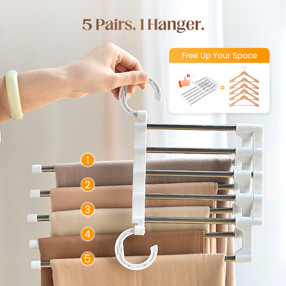 🔥2026 HOT SALE🔥Closet Space Saver Pants Hanger for Closet Organization👖 (Offer)