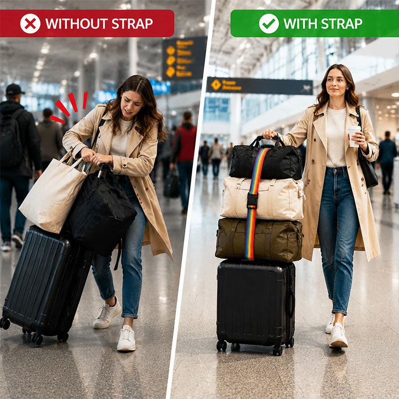 Adjustable Luggage Connector Strap