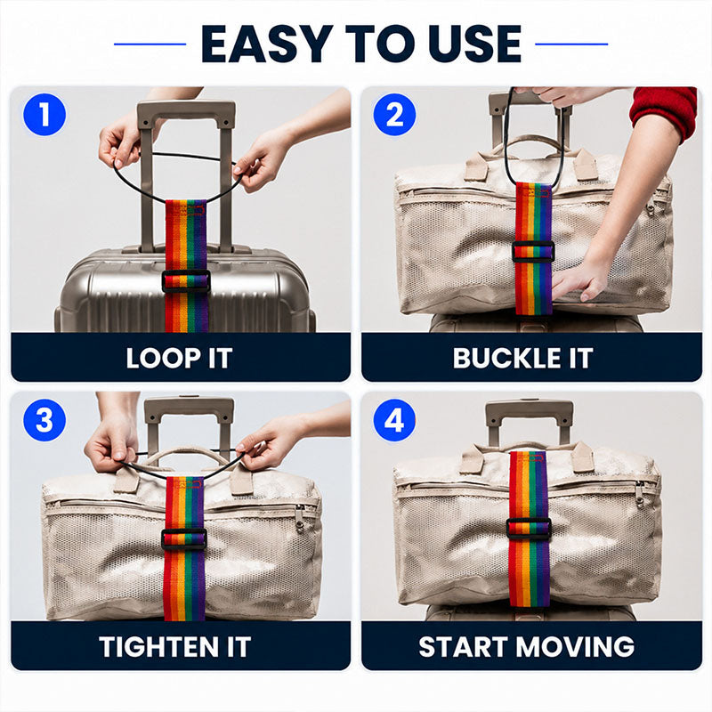 Adjustable Luggage Connector Strap