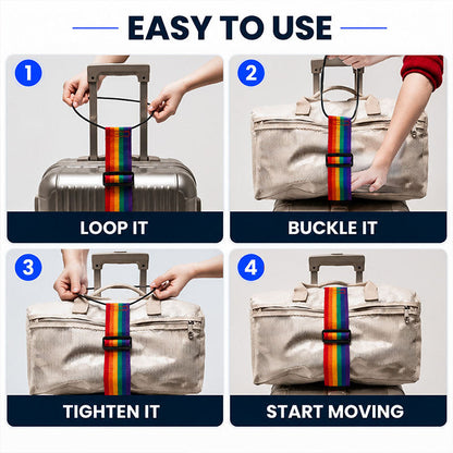 Adjustable Luggage Connector Strap