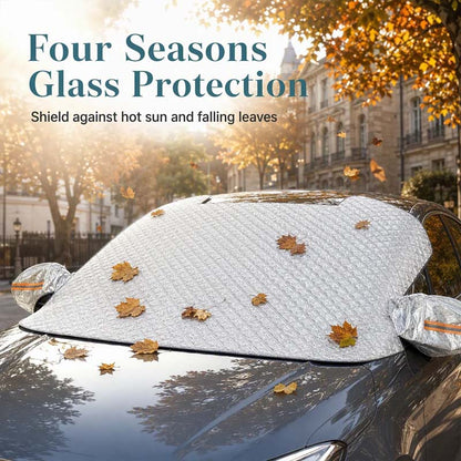 ⏳Time-Limited Special⏰Thickened Magnetic Car Windshield Snow Cover Winter Front Windshield Half Cover for Sedans and SUVs