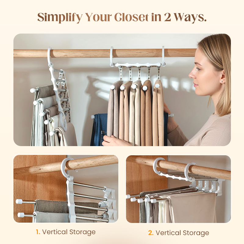 🔥2026 HOT SALE🔥Closet Space Saver Pants Hanger for Closet Organization👖 (Offer)