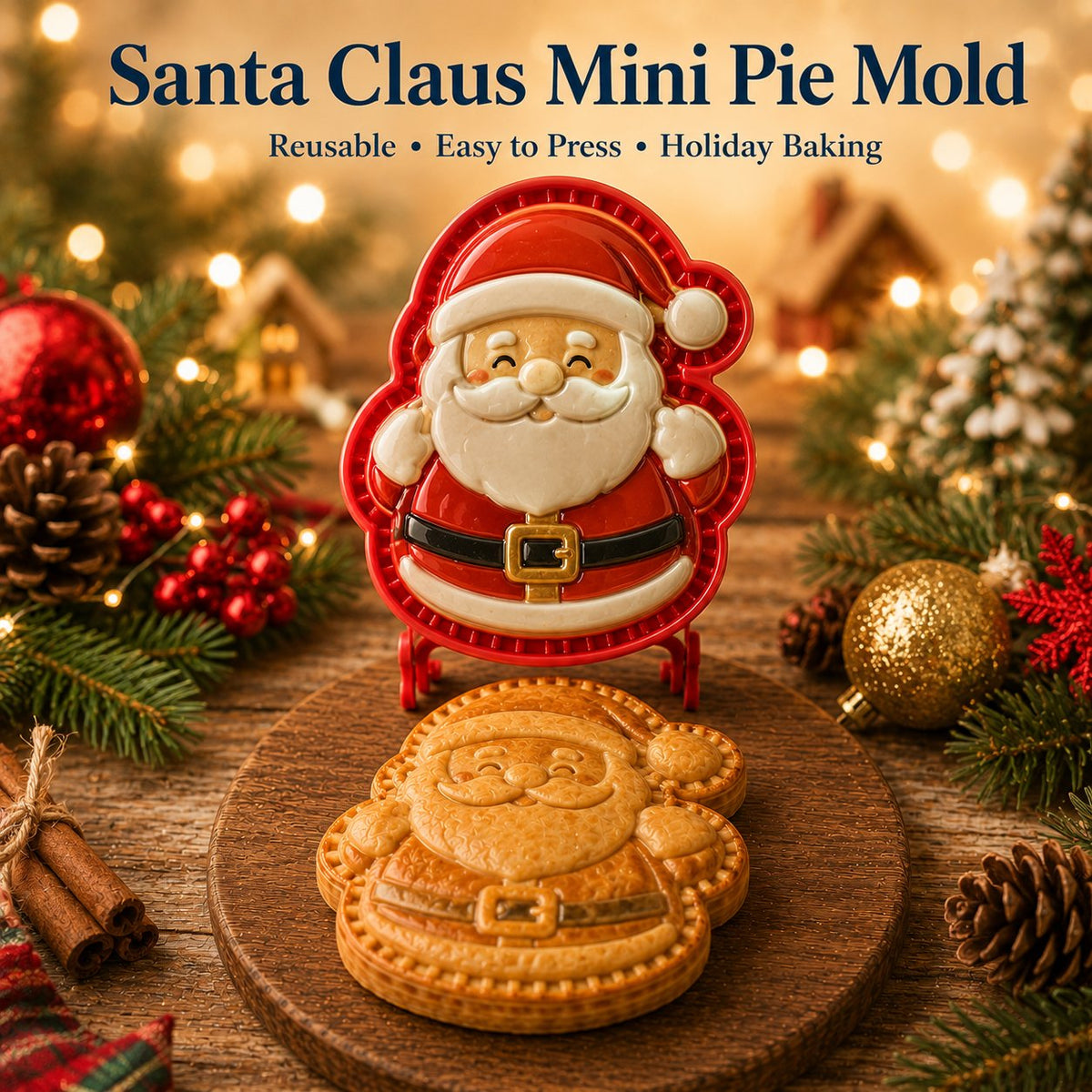 ✨ 🎄9-Design Christmas Mini Pie Mold Collection 🥧