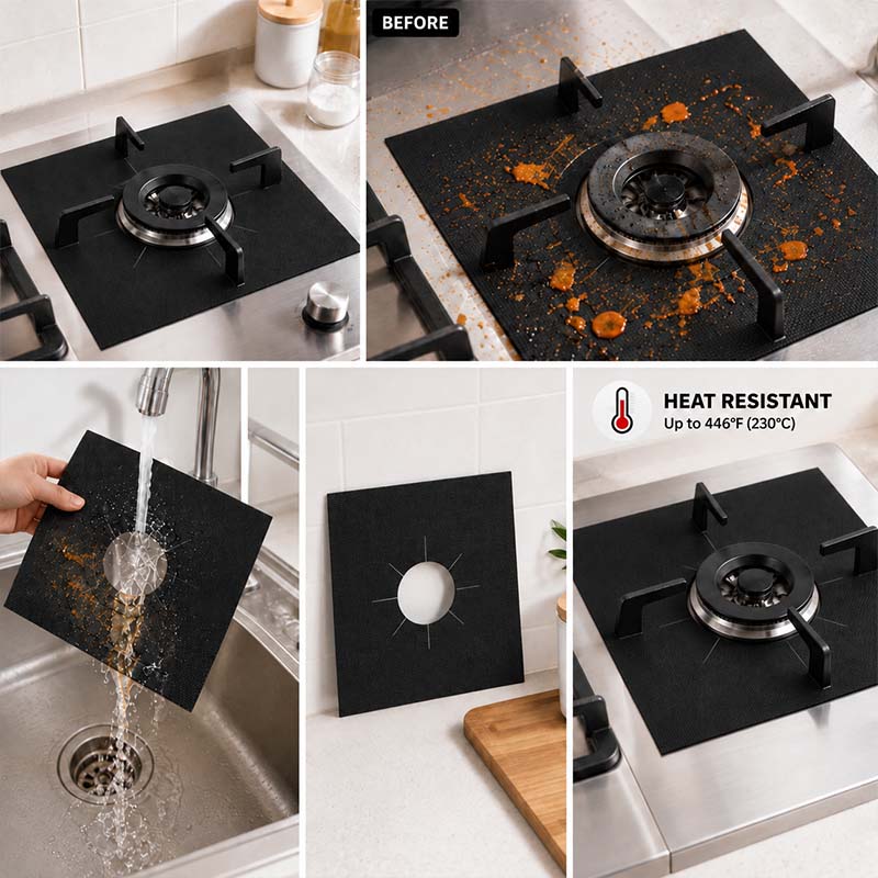 Reusable Silicone Gas Stove Protector (AN)