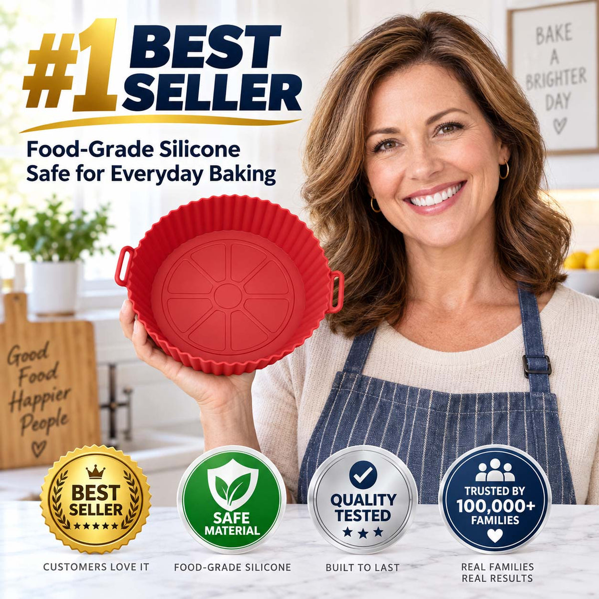 📢📢50 %  OFF !! ⏰🥳2026 HOT SALE🥳💞50K+ SOLD!Reusable heat-resistant baking tray 【💞food grade silicone💞easy to clean】