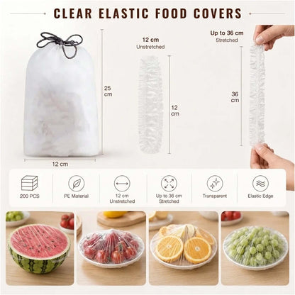🔥Disposable Stretch Food Covers for Bowls & Plates (LA)
