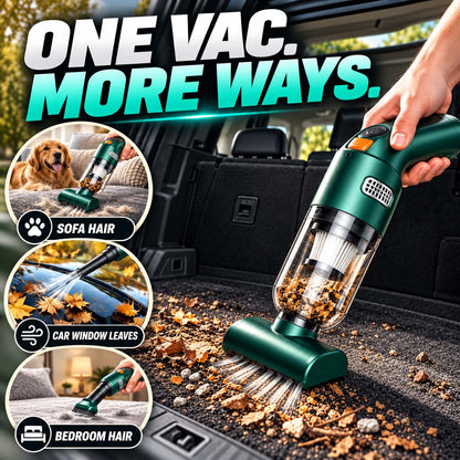 Cordless Car Vacuum – 10000Pa Suction & 4000mAh Battery