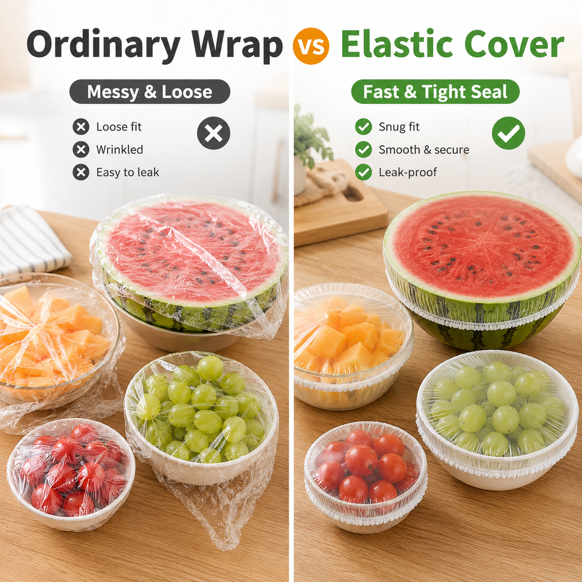 🔥Disposable Stretch Food Covers for Bowls & Plates (OFFER)