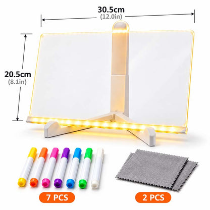 🔥✨ LED Note Board 🎨Includes 7 colour pens, bright display & reusable – Perfect for messages, reminders & creative fun 🖍️
