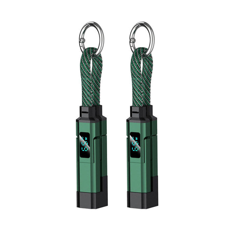 🔥 4-in-1 Digital Display Keychain Charging Cable (offer)