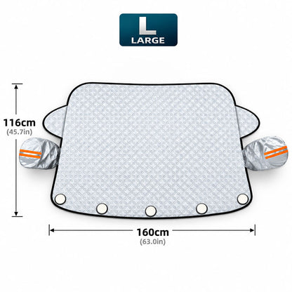 ⏳Time-Limited Special⏰Thickened Magnetic Car Windshield Snow Cover Winter Front Windshield Half Cover for Sedans and SUVs