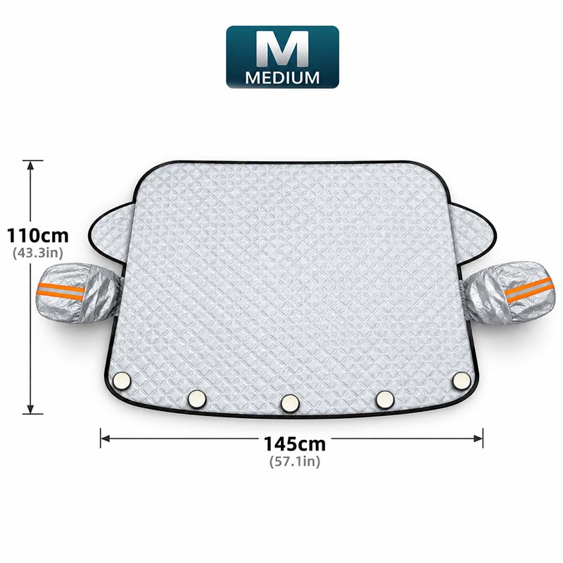 ⏳Time-Limited Special⏰Thickened Magnetic Car Windshield Snow Cover Winter Front Windshield Half Cover for Sedans and SUVs
