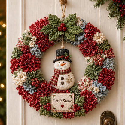 🎄 3D Fabric Poke Wreath DIY Kit (LA)