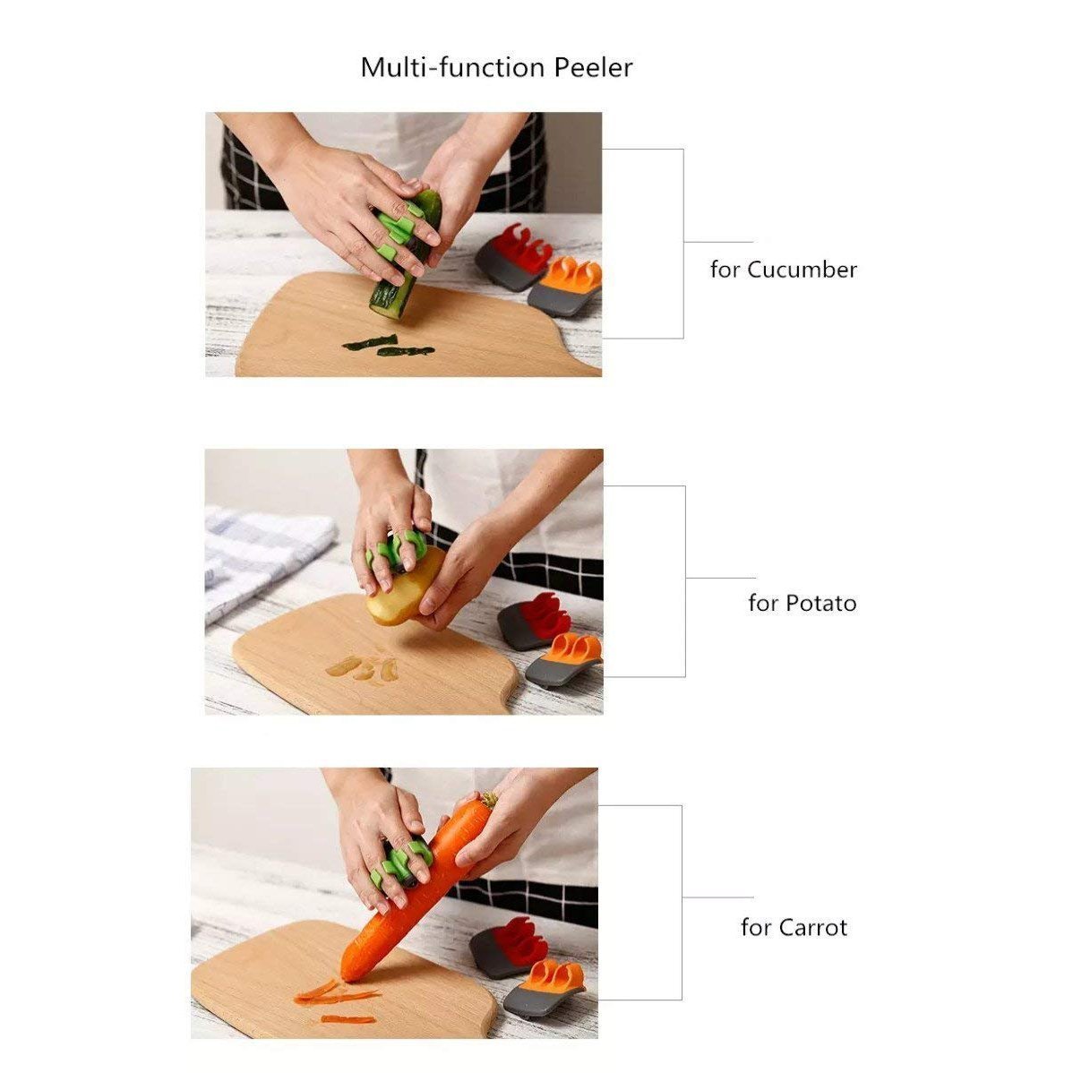Peel with Precision Instantly! Sharp Blade Finger Peeler(OFFER)