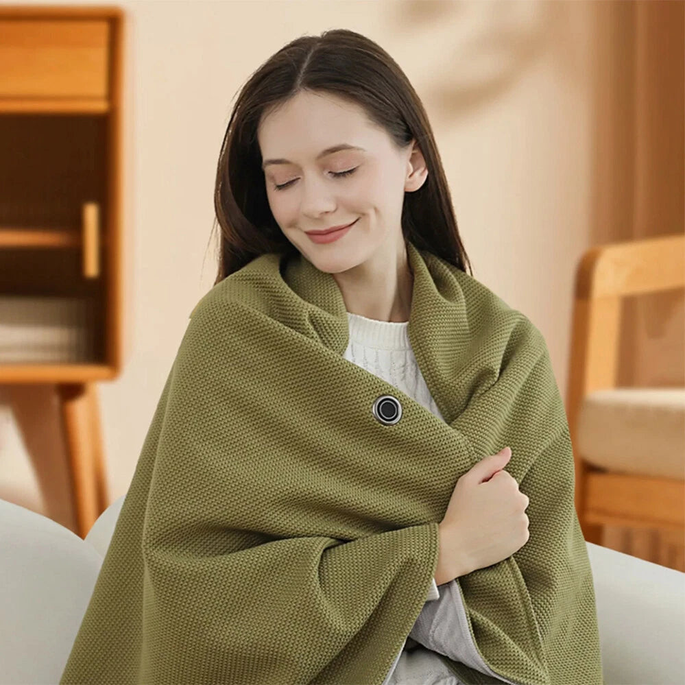 🖤Black Friday Sale 50% OFF!!❄️ Stay Warm All Winter — Portable Electric Heated Blanket Shawl
