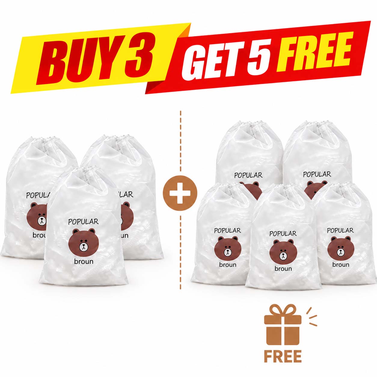 🔥🔥Buy 3 Get 5 Free - 8 Bags