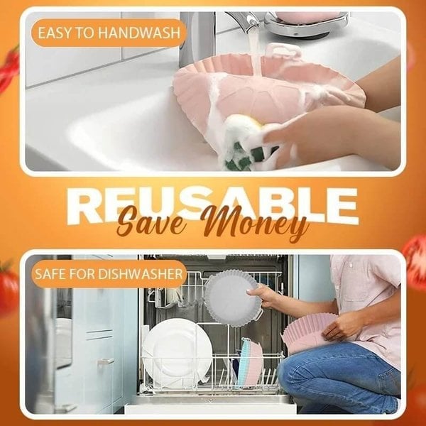 📢📢50 %  OFF !! ⏰🥳2026 HOT SALE🥳💞50K+ SOLD!Reusable heat-resistant baking tray 【💞food grade silicone💞easy to clean】 (Offer)