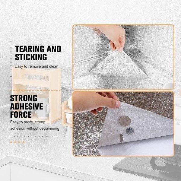 🛡️68% OFF! 🍳 Kitchen Oil-Proof Stickers – Removable Self-Adhesive Cabinet 🌟(offer)
