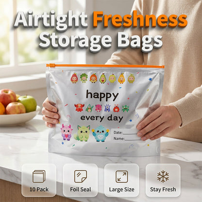 ⭐ Reusable Aluminum Foil Sealable Storage Bags (10-Pieces) (Offer)