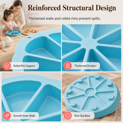 🔥8 Cavity Triangle Silicone Cake Mold (AN)