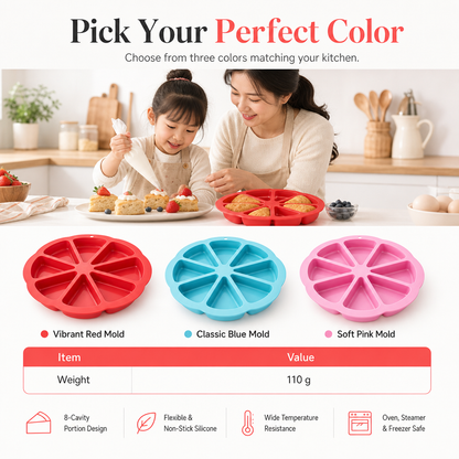 🔥8 Cavity Triangle Silicone Cake Mold (AN)