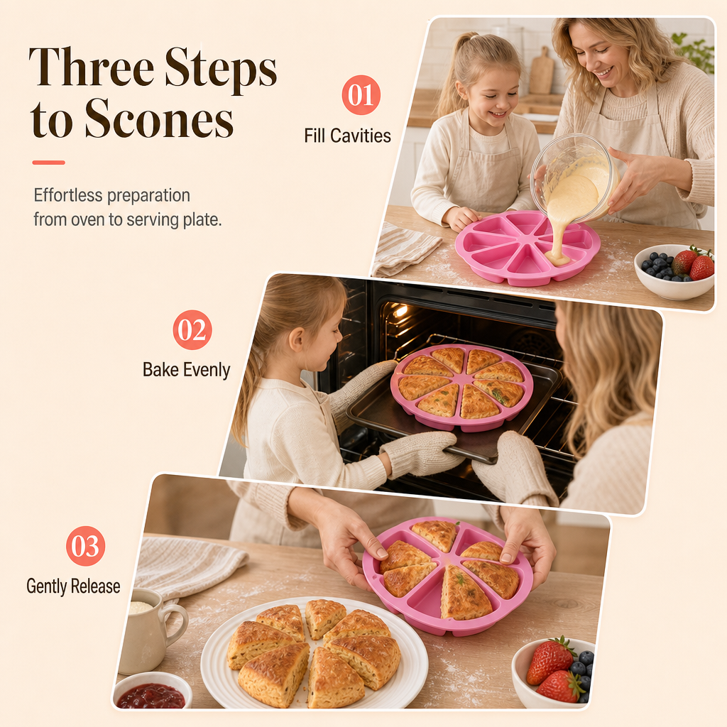 🔥8 Cavity Triangle Silicone Cake Mold (AN)