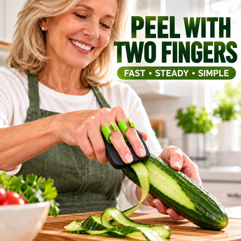 Ergonomic Two-Finger Fruit and Vegetable Peeler (LA)