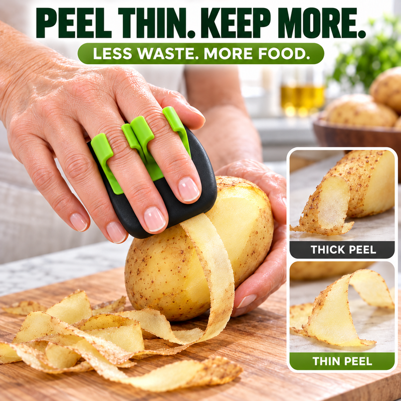 Ergonomic Two-Finger Fruit and Vegetable Peeler (LA)
